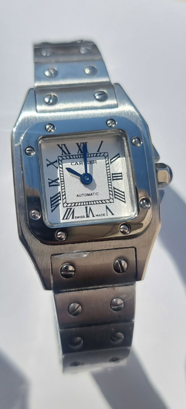 ساعت مچی کارتیر زنانه سانتوس فلزی نقره ای